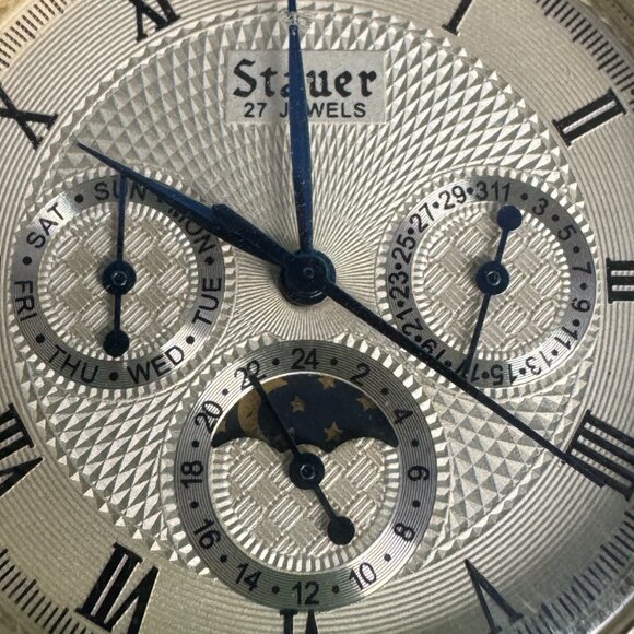 Stauer Men's Black and Silver Watch - Picture 2 of 11